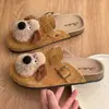 Sapatos Birkenstock de sola grossa primavera e outono slip-on sapatos de pessoa preguiçosa bico fechado meias-sapatos para mulheres fofos com top aberto aumento interno de altura sapatos atacado