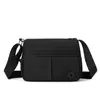Bolsa de Ombro Casual Transfronteiriça Multicamadas Feminina Novo Estilo Bolsa Leve de Tecido de Nylon Tendência Moda Versátil Ombro Único Transversal