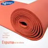 Esponja de Espuma de Silicone de Célula Fechada Alta Elasticidade Espessa Folha de Silicone Vermelha Resistente a Altas Temperaturas Almofada de Espuma de Silicone Borracha de Silicone