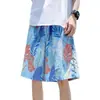 Shorts de Playa de Verano para Hombre, Bañador Delgado de Secado Rápido, Pantalones Cortos Holgados Estampados de Moda, Pantalones Casuales de Cinco Puntos