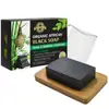 Jabón negro VE de granos de cacao transfronterizo limpieza profunda hidratante jabón negro africano fábrica venta al por mayor jabón de manos