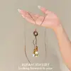 Nuevo Anillo de Hoja Estilo Étnico Chino Collar con Borla Exquisito Lujo Ligero Temperamento Bohemio Collar Personalizado