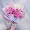 Mini ramo de gypsophila exquisito, hecho a mano, flores secas para coche, rosa eterna, regalo de bricolaje, decoración de regalo de mano