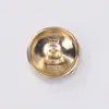 Botones Metálicos de Doble Anillo para Goteo de Aceite Cosidos a Mano para Abrigos de Lana, Chaquetas, Trajes, Botones para Ropa Formal, Botones Dorados