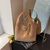 Bolso de Paja Retro de Gran Capacidad para Mujer 2026 Primavera Nuevo Bolso de Hombro/Axila de Lujo de Alta Gama para Vacaciones en la Playa