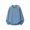 Roupa Masculina ACU Moletom Masculino Liso com Gola Redonda e Zíper Decorativo de Estrela, Novo Top Casual Soltinho para Homens Outono/Inverno 2026