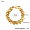 Colar Corrente de Relógio com Fivela Ot Pulseira Luxo Leve Europeu e Americano Transfronteiriço Exagerado Nicho Hip-Hop Conjunto Acessórios Conjunto de Joias