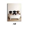 Amazon Transfronterizo Bañera Linda para Mascotas Divertida Decoración de Pared para Baño Pintura Mural de Alta Gama Minimalista Moderno Impermeable Pintura Colgante