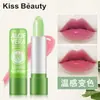Bálsamo Labial Cambia Color Transfronterizo Kiss Beauty Hidratante y Nutritivo Impermeable Anti-Agrietamiento Labial que Cambia de Temperatura Venta al por Mayor