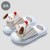 Pantuflas de lino para niños, lindas pantuflas de interior para uso en casa, pantuflas para niñas para todas las estaciones, nuevas pantuflas de algodón de dibujos animados, venta al por mayor para niños