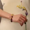 Tienda de oro Puzuo con accesorios de oro para bricolaje, mariposa pequeña de diamantes, cuentas de transferencia, pulsera, pulsera, accesorios exquisitos de personalidad