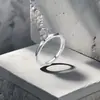 Moda Europea y Americana 2025 Nuevo Estilo Anillos Florales Diagonales de Círculo Pequeño Rombo Nicho Exclusivamente para Venta Transfronteriza, Gran Cantidad, Excelente Calidad