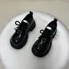 Mocasines de estilo británico de suela gruesa y suela blanda para mujer, moda otoño 2026, zapatos pequeños de cuero simples, zapatos de tacón alto versátiles de una sola pieza