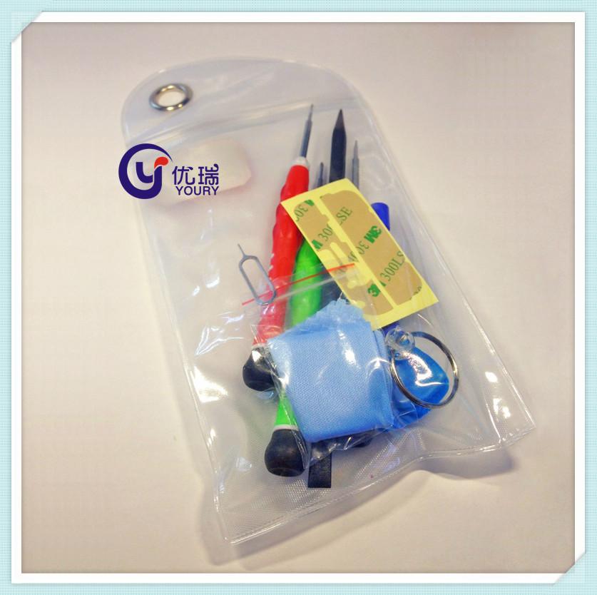 手机专业拆机工具套装自封袋 PVC布丁袋 PVC手机壳包装袋