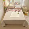 Funda de Cama de Algodón Puro Juego de Tres Piezas Todo Algodón Acolchado Hoja de Cama de una Pieza Cubierta de Tatami Kang Antideslizante Nuevo Modelo 2026 Universal para Todas las Estaciones