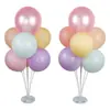 Reunión Feliz Celebración de Boda Fiesta de Cumpleaños Suministros de Decoración Ventosa Globo Soporte Flotante para Mesa PVC Mesa de Comedor Festiva Interior
