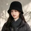 2026 Nueva Moda Color Sólido Elegante Versátil Gorro de Punto de Chenilla para Exteriores Viajes Estilo Callejero Moda Sombrero para el Sol
