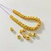Accesorios de plata de ley 925, cuentas espaciadoras, cuentas de flor, juntas, anillos redondos, soportes para flores, plata chapada en oro, materiales para accesorios de bisutería DIY hechos a mano