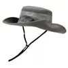 Sombreros de Sol de Ala Ancha de Verano para Hombres y Mujeres, Sombreros de Protección Solar de Secado Rápido, Sombreros con Cordón para Acampar, Senderismo al Aire Libre y Pesca