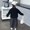 Traje con Estampado de Leopardo para Niños 2026 Otoño Nuevo Estilo Coreano Moda Moderna Elegante Sudadera Primavera y Otoño Casual Conjunto de Dos Piezas