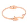 Pulseira Titânio Abertura Mola Cabeça Raposa Fosca Estilo Coreano Acessórios Moda Feminina Combinação Livre Pulseira Aço Inoxidável Presente