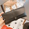 Estuche para Gafas Imprimible, Estuche con Hebilla para Gafas de Sol, Bolsa de Almacenamiento Simple y Portátil, Estuche para Gafas de Miopía, Estuche Liso para Gafas de Sol