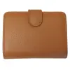Cartera de Cuero Genuino Gran Capacidad con Bolsillo para Monedas Billetera con Cremallera Piel de Vaca para Dama Anti-Robo Rfid Cepillado Cartera Multifuncional