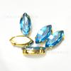 Diamante de Cristal al por Mayor Ojo de Caballo Punta Fondo Pedrería Fondo Dorado Garra Cosido a Mano Diamante DIY Ropa Zapatos Bolso Accesorios de Joyería