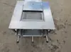 Mesa de Barbacoa Auto-Servicio Sin Humo de Acero Inoxidable 304 Tres Cajas de Carbón Restaurante de Barbacoa Puesto Exterior Carne Asada a la Parrilla de Carbón