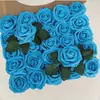 Set de Regalo Caja Transfronteriza de Rosas de Espuma Pe, Flores Artificiales con Tallos y Hojas, 50 Piezas, Flores para Decoración de Bodas, Regalo del Día de San Valentín