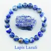 Artículos Populares Transfronterizos: Pulsera Hecha a Mano de Ágata Cristal Aventurina Verde Piedra Preciosa Roja Verde Fresa Amatista Piedra del Sol Lapislázuli Ojo de Tigre