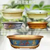 Molde Criativo para Vaso de Flores Vaso Europeu Oval Bonsai Modelo de Plástico Cimento Extra Grande Abrasivos Pequena Planta em Vaso Caseiro