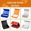 Caixa de Presente Dobrável de Peça Única Personalizada Preta Hot Stamping Dobrável Magnética com Aba Superior Caixa de Embalagem Personalizada para Roupas