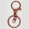 Llavero colorido con forma de langosta pintada, juego de 8 piezas, herrajes para bolsos, juguetes, llaveros, accesorios para muñecas pequeñas y llaveros