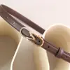 Cinturón de Personalidad Estilo Coreano con Hebilla para Mujer, Delgado Estilo Ins Elegante Versátil para Vestidos y Trajes, Stock Listo de Fábrica