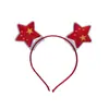 Diadema de estrella de cinco puntas para el día nacional regalo pequeño navideño pasador para actividad del Día Nacional amor accesorios para el cabello creativos lindos patriótico