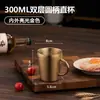 Copo para bebidas em aço inoxidável 304, copo de camada dupla, xícara de chá para restaurante e hotel, copo de cerveja anti-queda, copo para café com leite