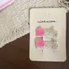 Nuevo Estilo Encaje Fresco Cuadros Conejo Moño Pinza para el Cabello de Niños Pasador Pinza Lateral Pinza para Flequillo