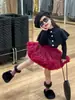 Colección Primavera 2026 Nuevo Estilo Coreano para Niñas Top de Punto tipo Capa Francesa Moda para Bebés Prendas de Punto Suéter