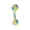 Brinquedos para Cachorro Bolas de Tênis Elásticas de Borracha Tamanhos Grande, Médio e Pequeno para Cães Brinquedos de Mastigar com Corda de Algodão Brinquedos de Morder Resistentes para Filhotes Tpr