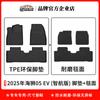 Adecuado para 25 años BYD Sea Lion 05 Dmi/EV alfombrilla para pies TPE patrón de fibra de carbono alfombrilla para maletero Xinghe manta alfombrilla para maletero trasero