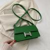 Bolso de Mujer Versátil Simple con Cierre Portátil Bolso Cuadrado Pequeño 2023 Nuevo Moda Coreano Patrón Cocodrilo Hombro Bandolera