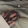 Bm serie de colores suave y tierna actualización cuerda rosa melocotón sólido cabeza de bola de nicho atar apretado recomendado por blogger cuerda para la cabeza de niña banda de goma