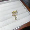 Pinzas para Orejas Populares Coreanas y Japonesas de Zirconia y Perla Gota de Agua, Sin Perforación, Lujo Ligero, Brazaletes para Orejas de Gama Alta, Pendientes de Moda para Mujeres