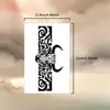 Tatuaje Temporal Adhesivo de Toro Colorido Impermeable Duradero Manga Completa del Brazo Manga Completa de la Pierna Estilo Europeo Americano Brazalete de Cabeza de Toro Temporal