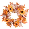 Nuevos Productos Transfronterizos: Corona de calabaza de otoño, Acción de Gracias, Halloween, Festival de la cosecha de Amazon, Decoraciones de hojas de arce