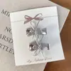 Doce Cor Prata Fresca Strass Laço Grampo de Cabelo Feminino Parte de Trás da Cabeça Presilha bb Franja Presilha Bico de Pato Presilha Menina Acessório de Cabelo