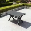 Mesas y Sillas de Exterior Hechas de Madera Plástica para Patio y Jardín Exterior, Comedor al Aire Libre, Cafetería de Ocio, y Juego de Mesa y Silla de Madera Anticorrosiva