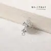 Contas Espaçadoras Cruzadas em Cor Prata Antiga, Contas Perfuradas para Pulseiras DIY, Acessórios de Joias em Preto Fosco/Prata/Dourado
