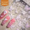 Céu Popular Celebridade da Internet Xiaohongshu Delicada como Fada Borboleta Japonesa DIY Flor Adesiva Suave Padrão de Flor Adesivos 6D para Unhas